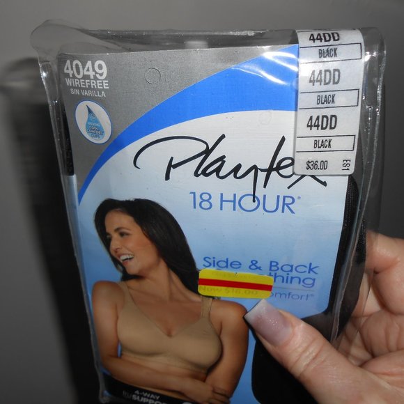 Playtex 18HR Black Bra NEW - Picture 1 of 5